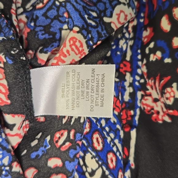 Rags To Wishes Floral Print Boho Black Romper Large - Picture 11 of 11